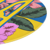 Oekraïnse bloem en Oekraïense vlag met bloemen Snijplank (Hoek)