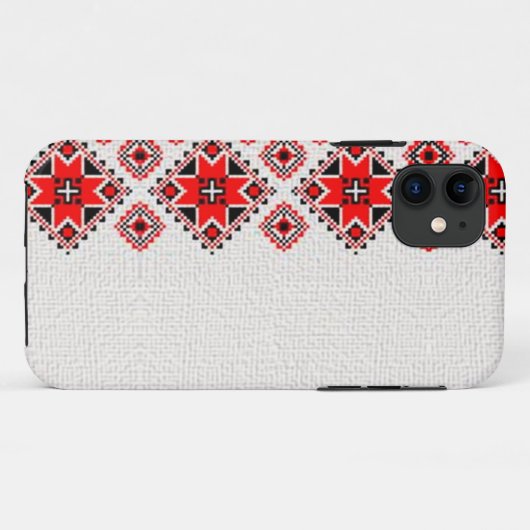 Oekraïnse borduurvrouw Case-Mate iPhone case (Achterkant (horizontaal))