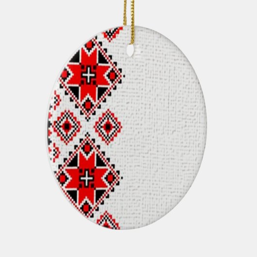 Oekraïnse borduurvrouw keramisch ornament (Rechts)