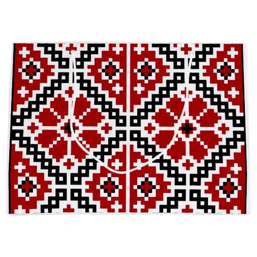 Oekraïnse borduurvrouw large cadeautasje (Voorkant)