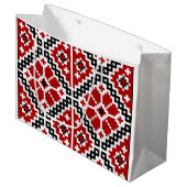 Oekraïnse borduurvrouw large cadeautasje (Voorkant Gekanteld)