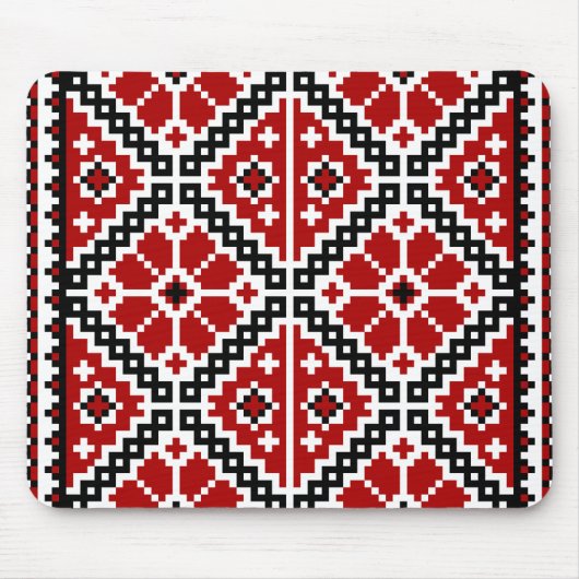 Oekraïnse borduurvrouw muismat (Voorkant)