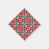 Oekraïnse borduurvrouw servet (Hoek)