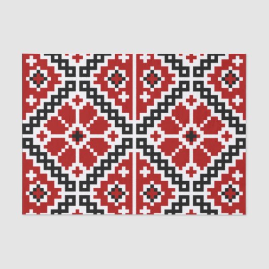 Oekraïnse borduurvrouw tissuepapier (Voorkant)