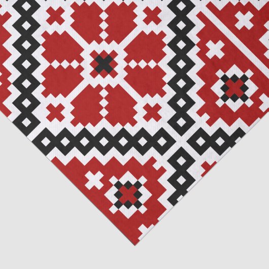 Oekraïnse borduurvrouw tissuepapier (Detail)