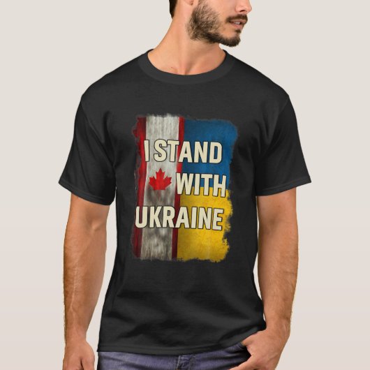 Oekraïnse Canada-vlag - Lover Pride Oekraïne T-shirt (Voorkant)