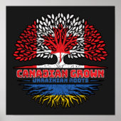 Oekraïnse Canadese Canada Boom Roots Flag Poster (Voorkant)