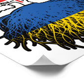 Oekraïnse Canadese Canada Boom Roots Flag Poster (Hoek)