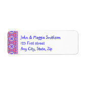 Oekraïnse folk Etnische Embroidergrens Etiket (Voorkant)