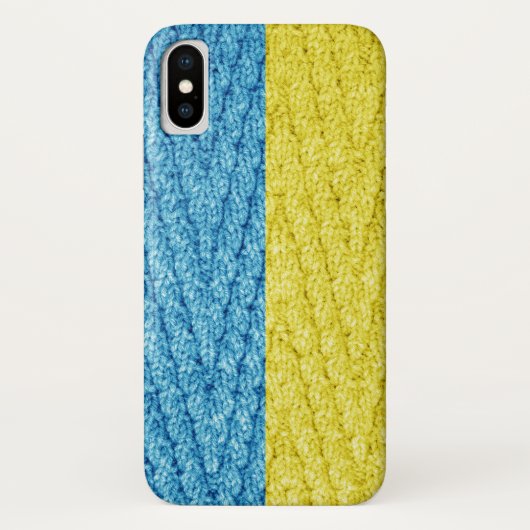 Oekraïnse gebreide vlag Case-Mate iPhone case (Achterkant)