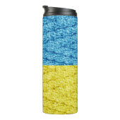 Oekraïnse gebreide vlag thermosbeker (Geroteerd rechts)