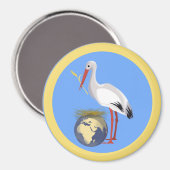 Oekraïnse "geel blauw" vredeskleurig magneet (Voorkant / Achterkant)