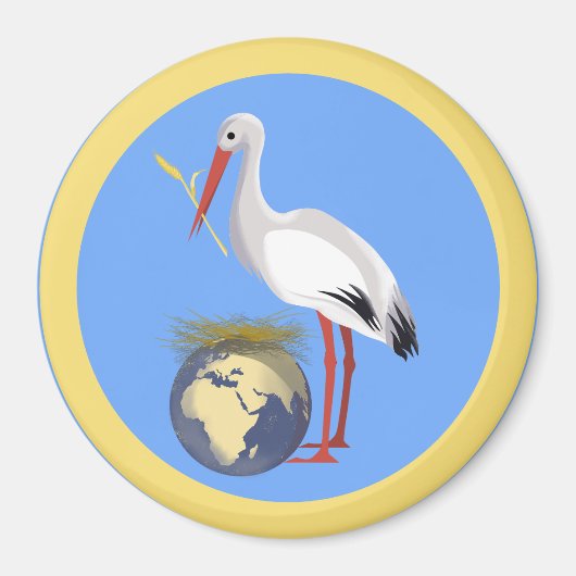 Oekraïnse "geel blauw" vredeskleurig magneet (Voorkant)