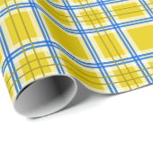 Oekraïnse geel en blauw cadeaupapier (Rol Hoek)