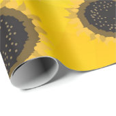 Oekraïnse geelblauwe maaswijdte Flowers Cadeaupapier (Rol Hoek)