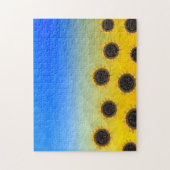 Oekraïnse geelblauwe maaswijdte Flowers Legpuzzel (Verticaal)