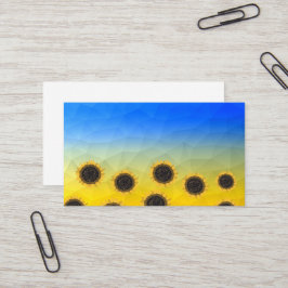 Oekraïnse geelblauwe maaswijdte Flowers Visitekaartje