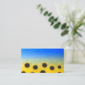 Oekraïnse geelblauwe maaswijdte Flowers Visitekaartje (Staand voorkant)