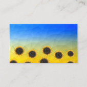 Oekraïnse geelblauwe maaswijdte Flowers Visitekaartje (Voorkant)