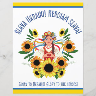 Oekraïnse Girl Glory naar Oekraïne Scrapbook Paper