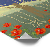 Oekraïnse goedenavond mensen geel en blauw poster (Hoek)