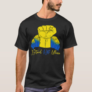 Oekraïnse Lover Ik sta achter Oekraïne en steun Oe T-shirt