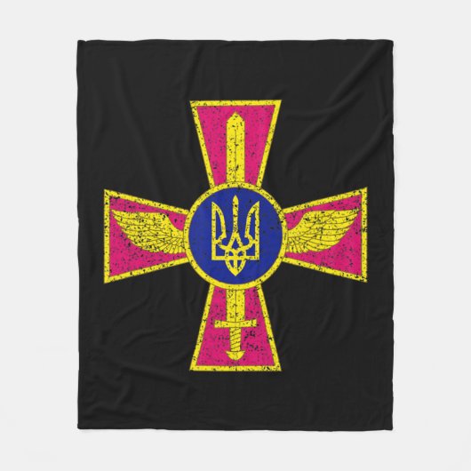 OEKRAÏNSE LUCHTKRACHTEN EMBLEM OEKRAÏNE ARMED FORC FLEECE DEKEN (Voorkant)