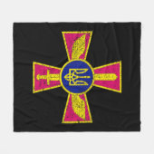 OEKRAÏNSE LUCHTKRACHTEN EMBLEM OEKRAÏNE ARMED FORC FLEECE DEKEN (Voorkant (Horizontaal))