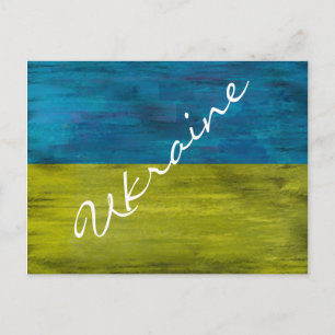 Oekraïnse noodvlag briefkaart
