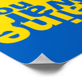 Oekraïnse oorlog nu Vlaggenoverwinning Oekraïne Poster (Hoek)