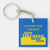 Oekraïnse oorlog nu Vlaggenoverwinning Oekraïne Sleutelhanger (voorkant)