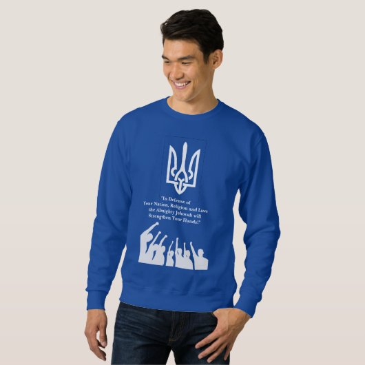 Oekraïnse oorlogssolidariteit trui (Voorkant volledig)