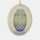 Oekraïnse paaseieren (Pysanka) Design Ceramic Orna Keramisch Ornament (Rechts)