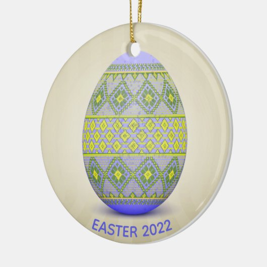 Oekraïnse paaseieren (Pysanka) Design Ceramic Orna Keramisch Ornament (Links)