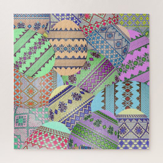 Oekraïnse paaseieren (Pysanky) Jigzaag Puzzle Legpuzzel (Verticaal)