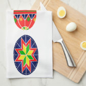 Oekraïnse paaseitjes theedoek (Quarter Fold)