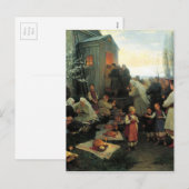 Oekraïnse Pasen/velyk Den' Blessing Feestdagenkaart (Voorkant / Achterkant)