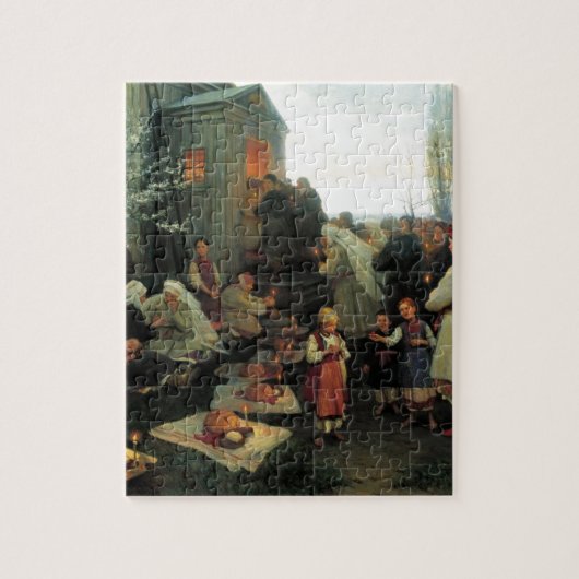 Oekraïnse Pasen/velyk Den' Blessing Legpuzzel (Verticaal)