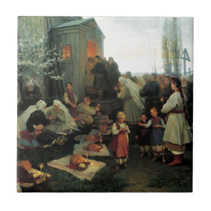 Oekraïnse Pasen/velyk Den' Blessing Tegeltje