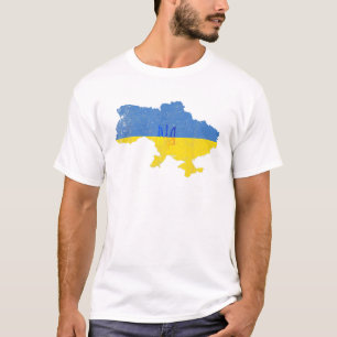 Oekraïnse plattegrond t-shirt