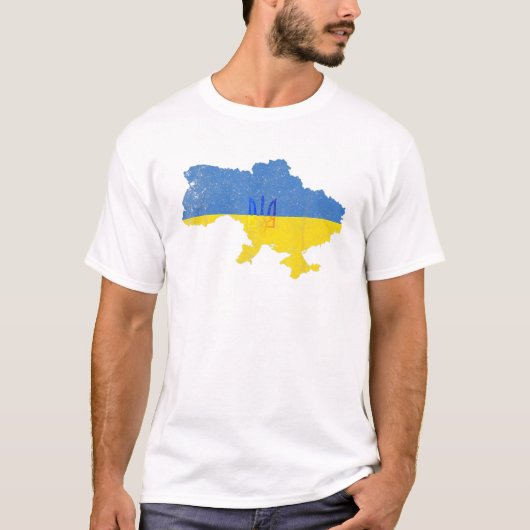 Oekraïnse plattegrond t-shirt (Voorkant)