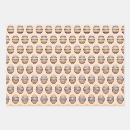 Oekraïnse rastereieren ontwerpen papierpakjes voor inpakpapier vel (Voorkant)