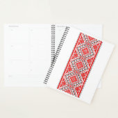 Oekraïnse Rode Embroidery Suns Vyshyvanka Planner (Display)