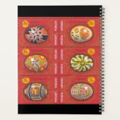 Oekraïnse rooster voor easeieren uit de Rode Pysan Planner (Achterkant)