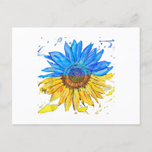 Oekraïnse  Shirt - Zonnebloem - Oekraïnse vlag Briefkaart