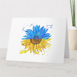 Oekraïnse  Shirt - Zonnebloem - Oekraïnse vlag Kaart