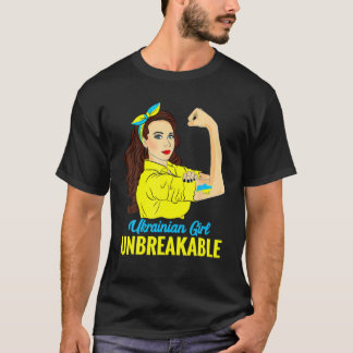 Oekraïnse T Women Girl onbreekbare Oekraïense vlag T-shirt
