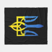 Oekraïnse vintage tridde de zakhartondersteuning fleece deken (Voorkant (Horizontaal))