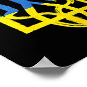 Oekraïnse vintage tridde de zakhartondersteuning poster (Hoek)