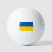 Oekraïnse vlag Blauw en Geel Golfballen (Voorkant)